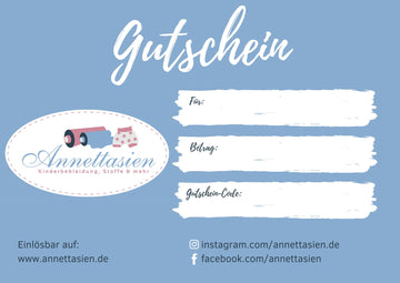 Geschenkgutschein von Annettasien